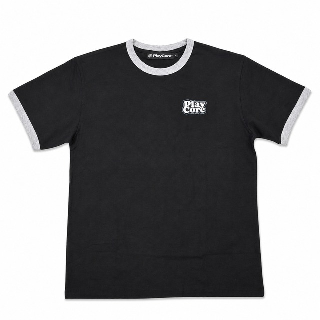 Logo Ringer Tee / BLACK×GRAY