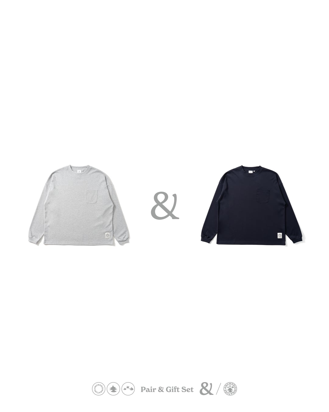 【WUP PAIR SET 】TECH WIDE L/S TEE