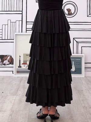 sevendays カットソーティアードスカート