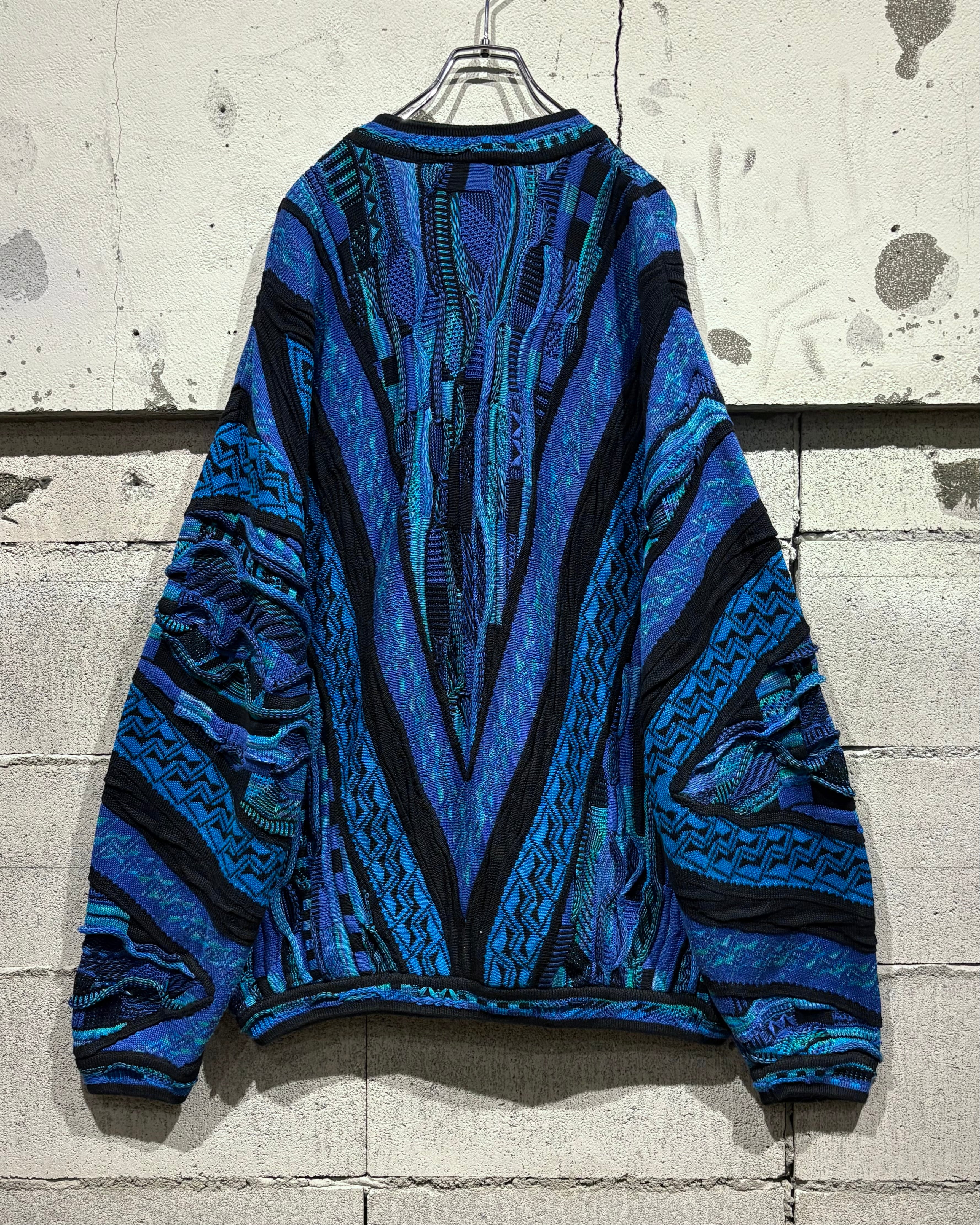 Caka otto】 “TUNDRA” Vintage Loose 3D Knit | Caka(カカ）下北沢古着