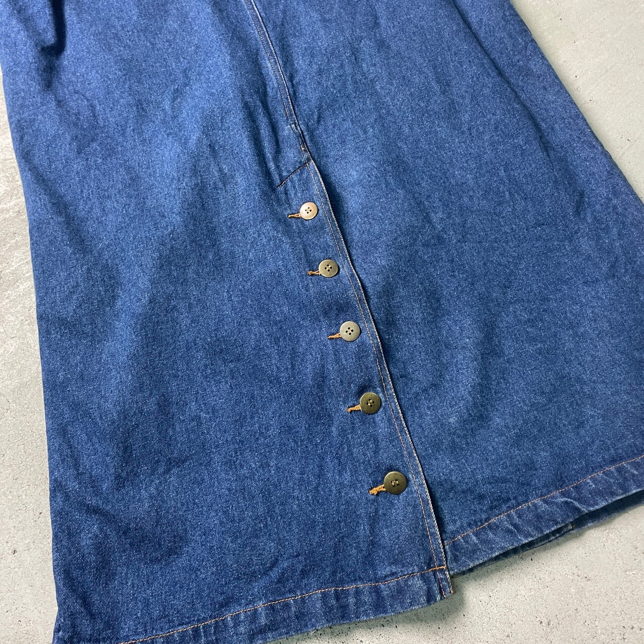 80年代~ TOGETHER! デニムコート シングル トレンチコート メンズL相当 