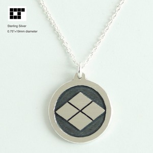 家紋　ペンダント　丸に武田菱