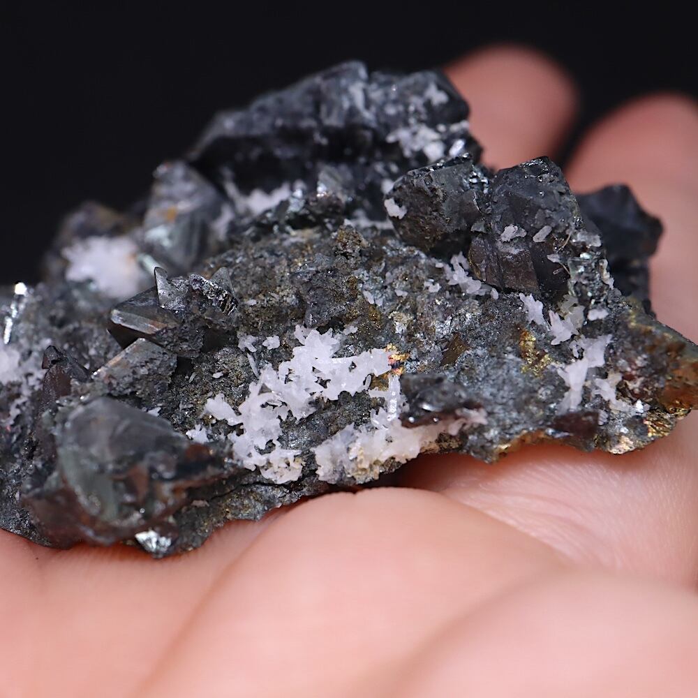 ペルー産 四面砒銅鉱 + 安四面銅鉱 + 水晶31.3g TTD008 原石ジャン