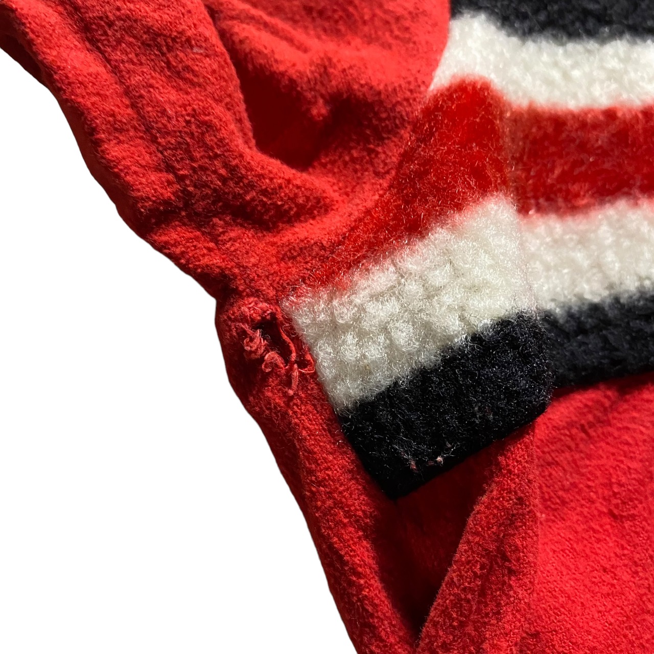 vintage 1950’s fake fur switching pullover shirt