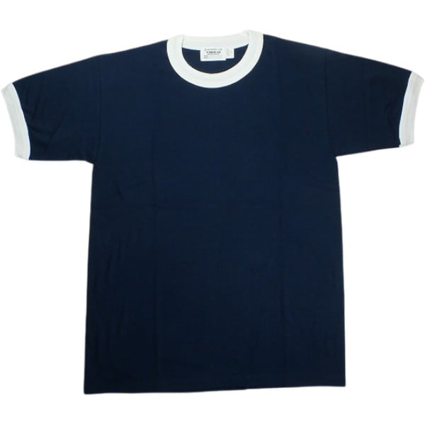 Size【L】 TENDERLOIN テンダーロイン TRIM TEE NAVY リンガーTシャツ