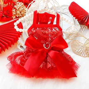 【予約】Big Ribbon Red Dress