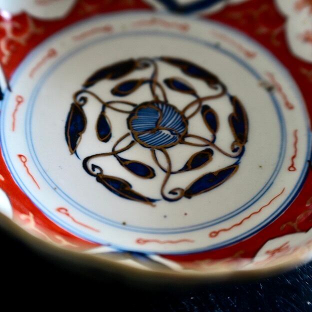 50906】伊万里 赤絵なます皿 大 明治/ Imari Namasu Bowl | 古道具・器