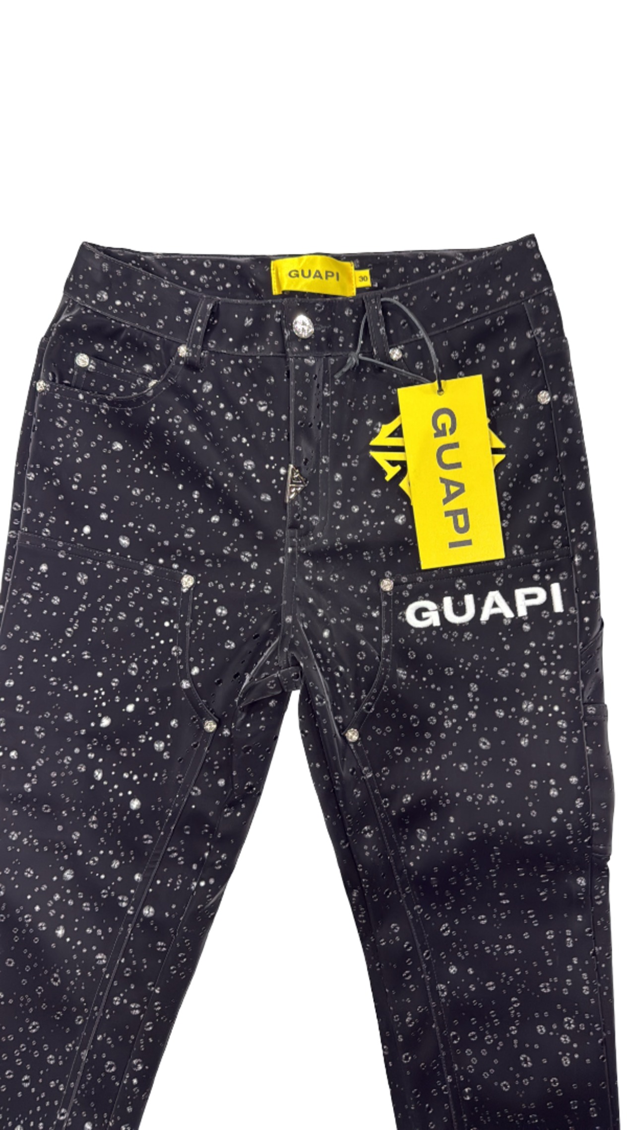 GUAPI Rain Drop Leather Denim | LAST LEGACY