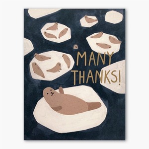 【SALE】 グリーティングカード "MANY THANKS SEAL" / 【SALE】 Greeting Card "MANY THANKS SEAL"