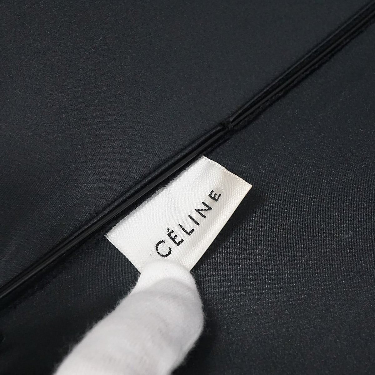 折りたたみ日傘 CELINE セリーヌ USED美品 マカダム 刺繍 スカラップ