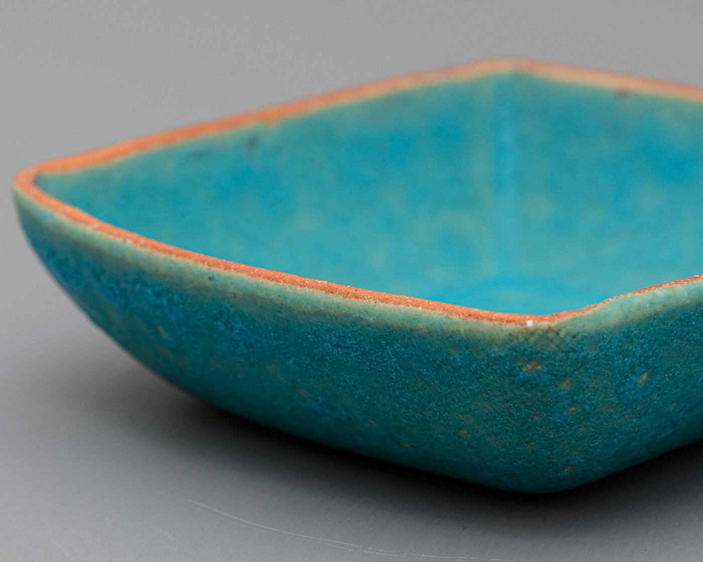 四角小鉢／トルコ青UTSUWA