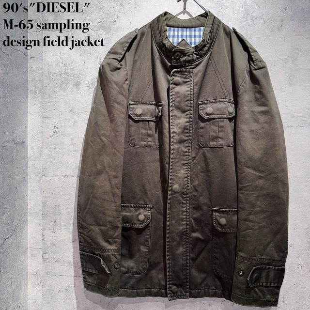 90's"DIESEL"M-65 sampling design field jacket