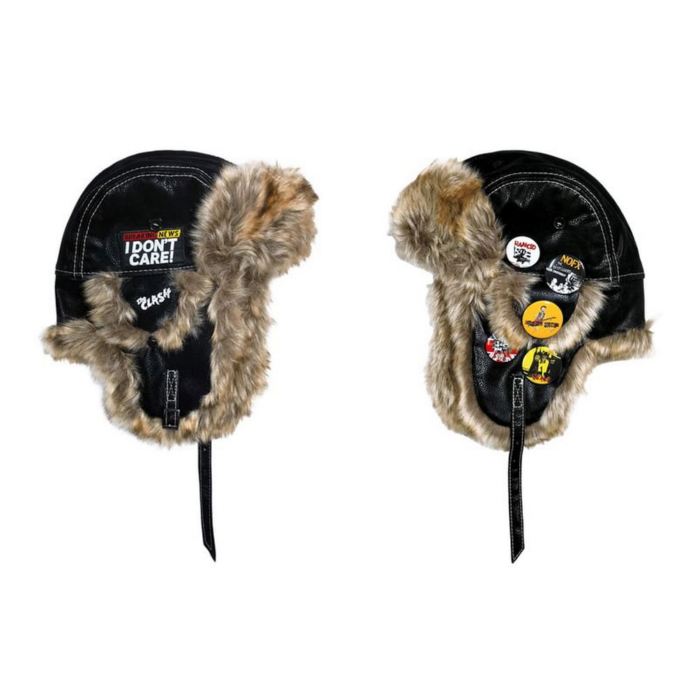 VINTAGE ストリートPUレザーバッジフライトキャップ G194 | wshot