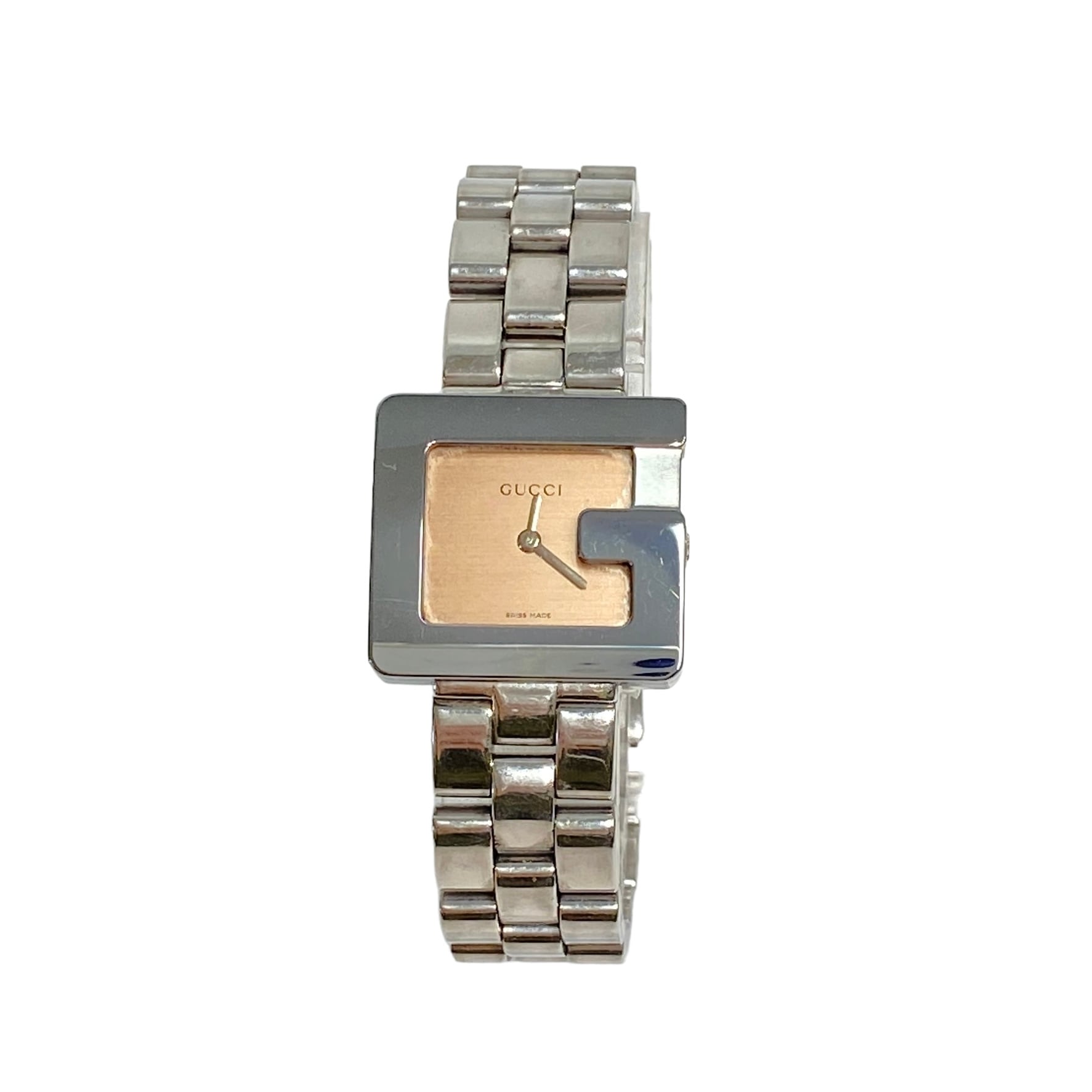 GUCCI グッチ 3600L クォーツ SS ピンク文字盤 腕時計 レディース 9206