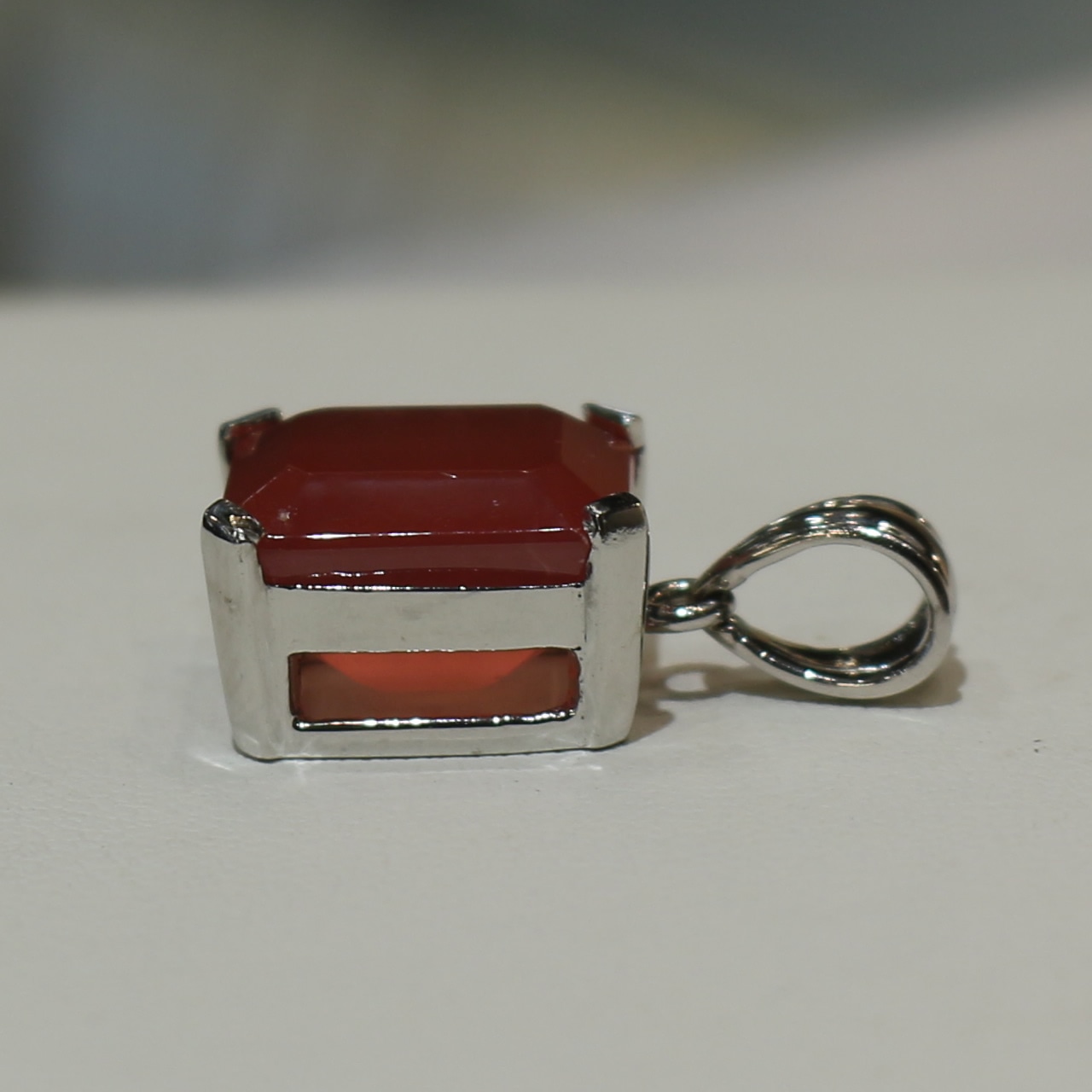 インカローズ スクエアカット シルバーペンダントトップ 0518000001・画像7