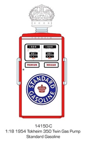 GREENLIGHT / グリーンライト　1954 Tokheim 350 Twin Gas Pump - Standard Gasoline　14150-C