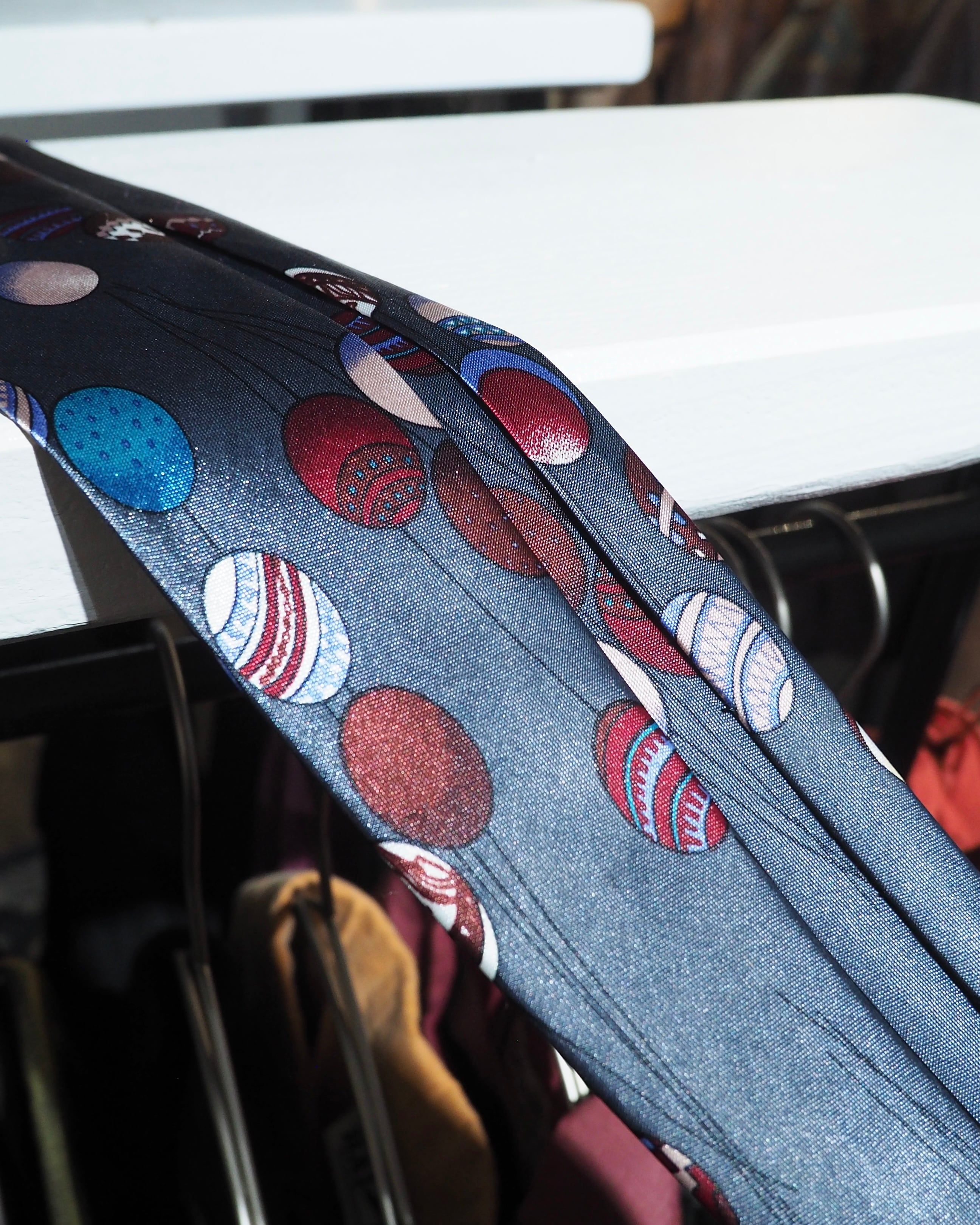 1990s Multi color Balloon pattern vintage Tie