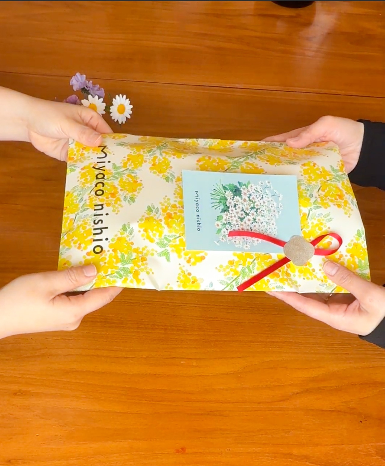 母の日&引越しのお祝いに｜キッチンミトン＆マットセット〈すずらん〉