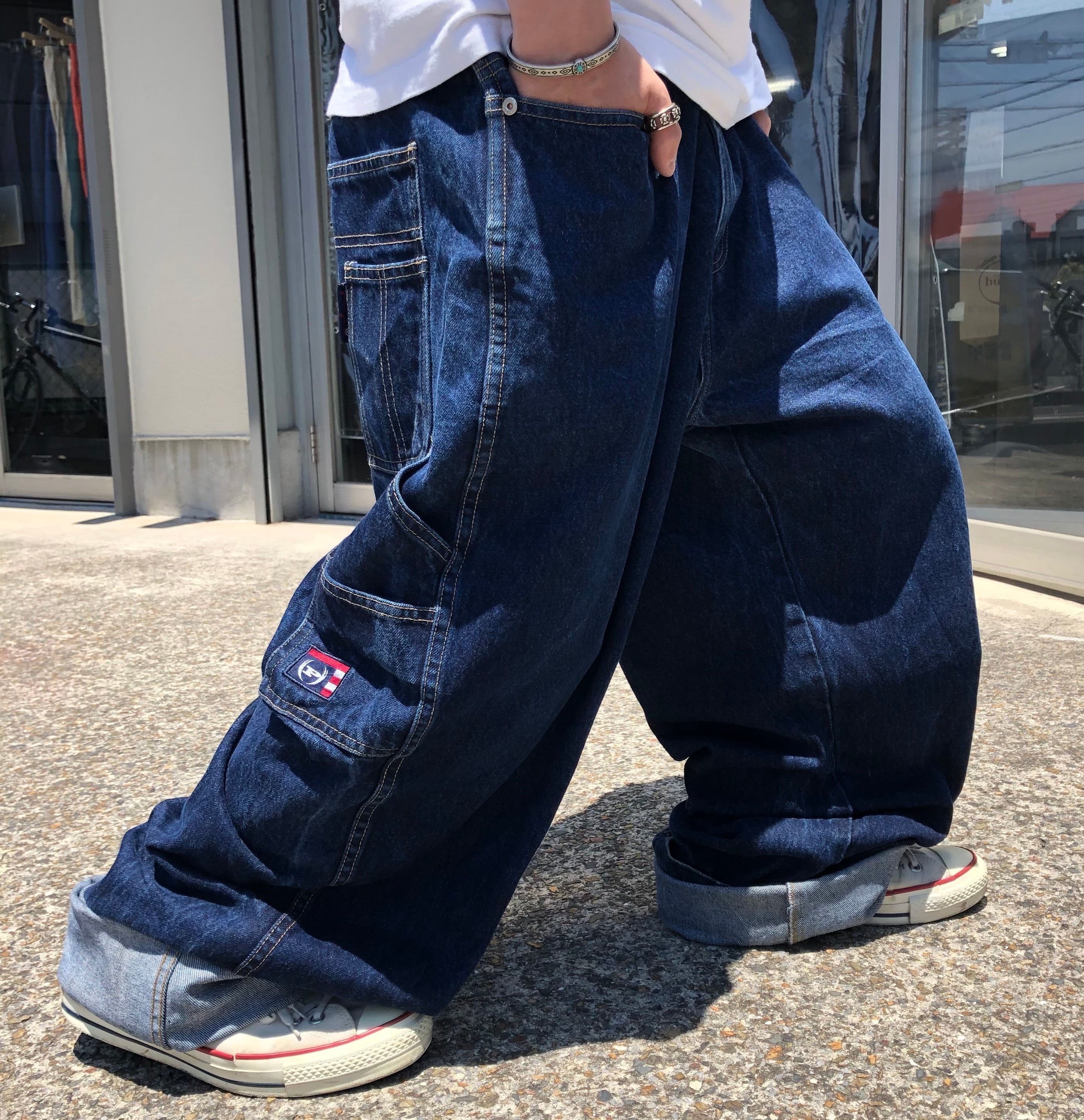 レア] 90s OLD VANS Buggy Denim バギーパンツ - ワークパンツ