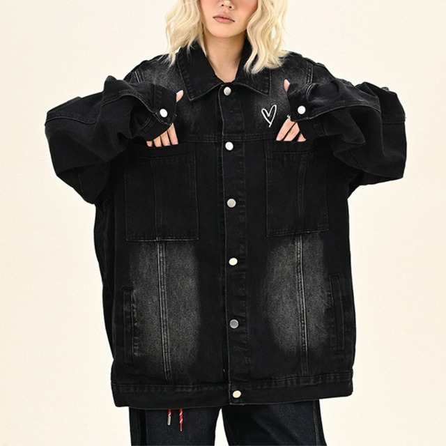 vintage logo denim jacket　ヴィンテージロゴデニムジャケット　J0632