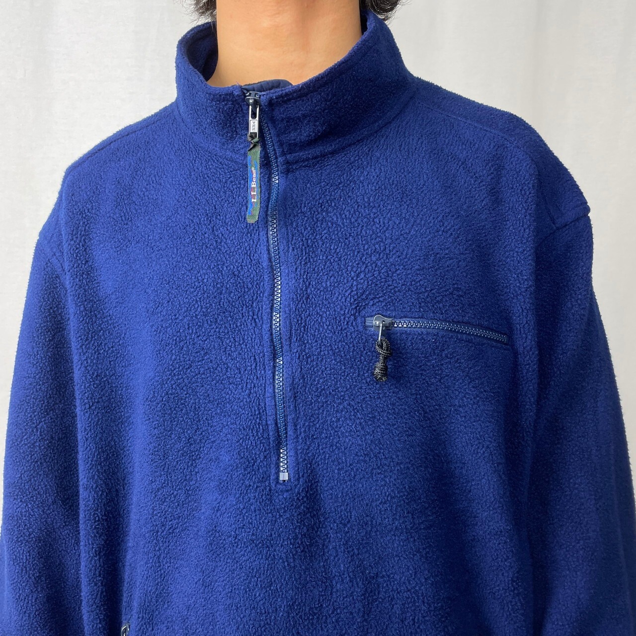 90年代 L.L.Bean エルエルビーン フリースプルオーバー ハーフジップ 