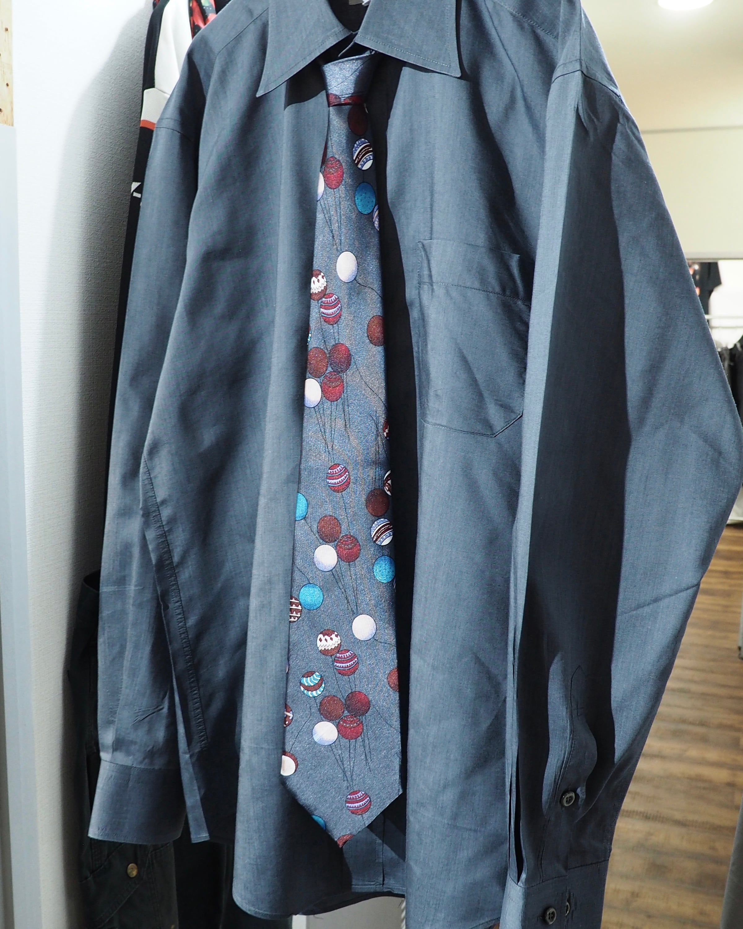 1990s Multi color Balloon pattern vintage Tie