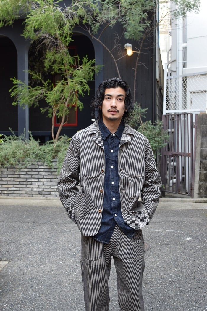 AT-DIRTY(アットダーティー) / ATD WORKERS JACKET (BROWN HICKORY