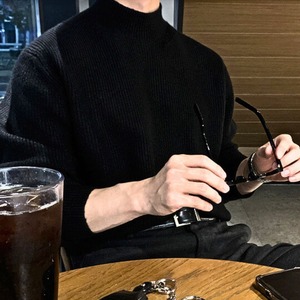 ベーシックモックネックニット　MT0080348