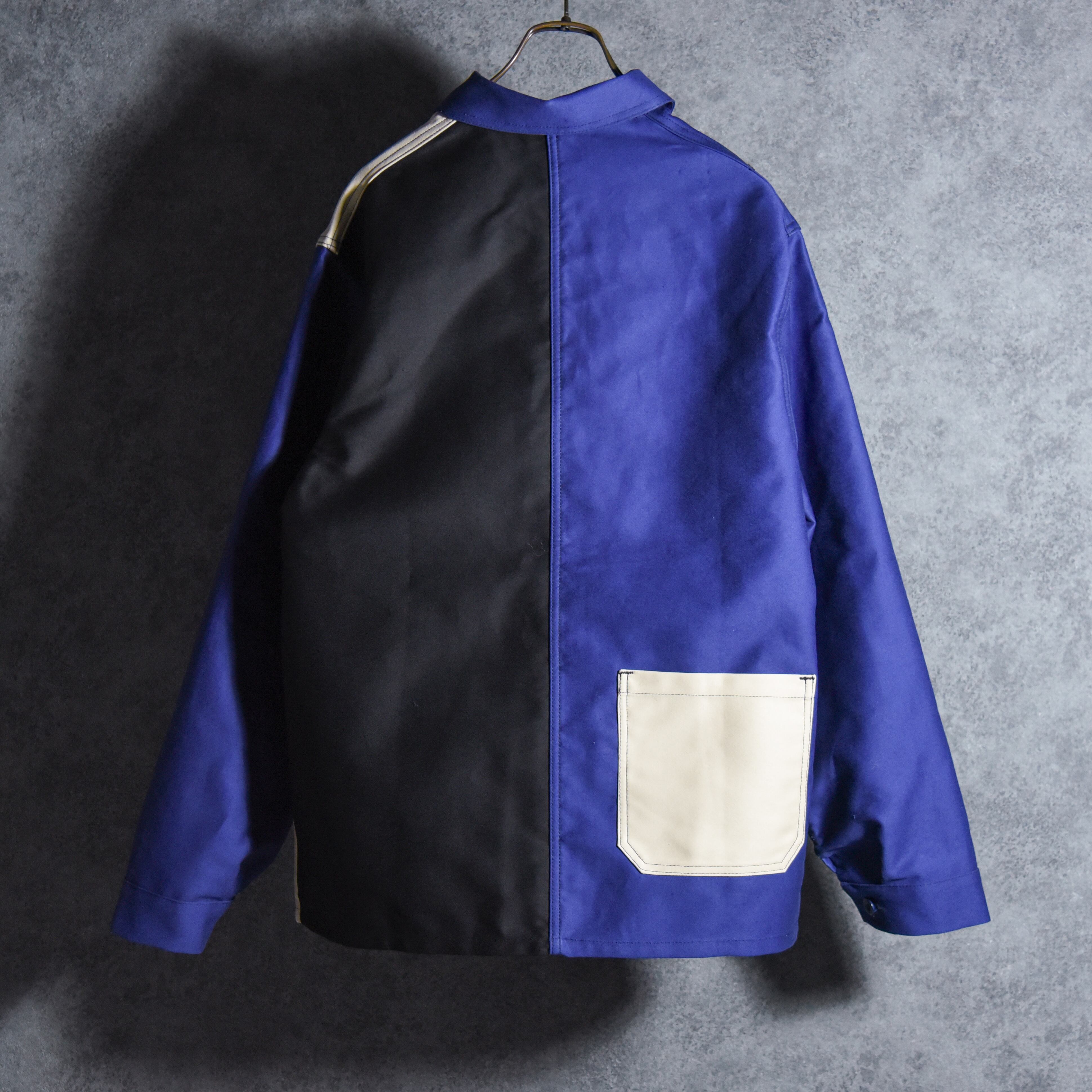 LA BOUREURラブルール 仏製 ワークジャケット 38 ネイビー BY別注 Le Laboureur】 FRENCH WORK JACKET Moleskin フレンチワーク