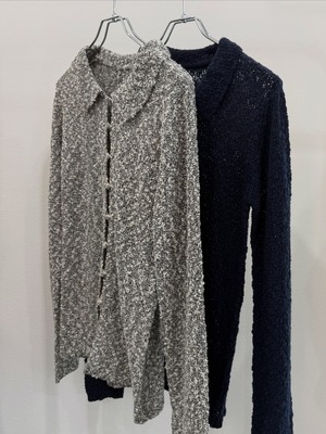 【新作アイテム送料無料】 tweed-style mix slub cardigan