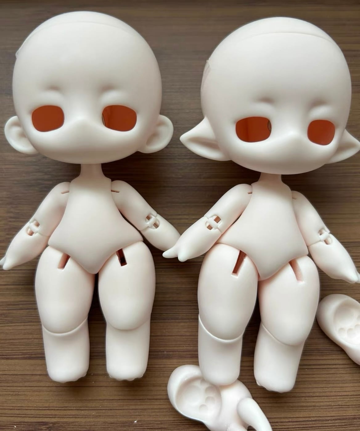 ヘッドあり！メイクなし！ 7.5cm BJD 1/8 1/12 3D 球体関節人形 本体