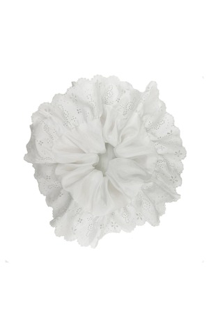 [BOCBOK] MELODY FRILL SCRUNCHIE (WHITE) 正規品 韓国ブランド 韓国通販 韓国代行 韓国ファッション 日本 店舗 ボクボク bocbok