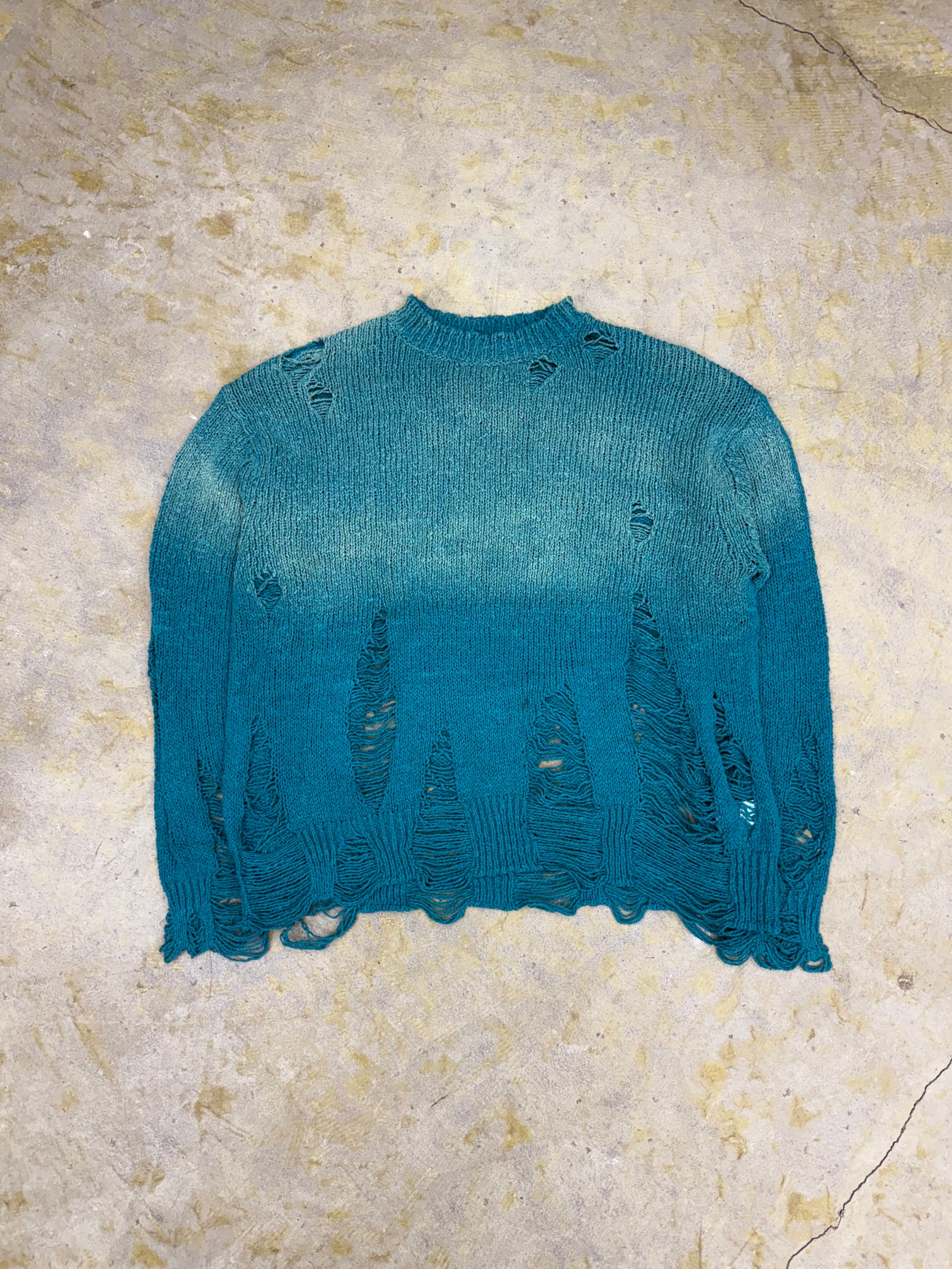 KAMIYA | Sun-Faded Sweater | BLUE | HOWDAY