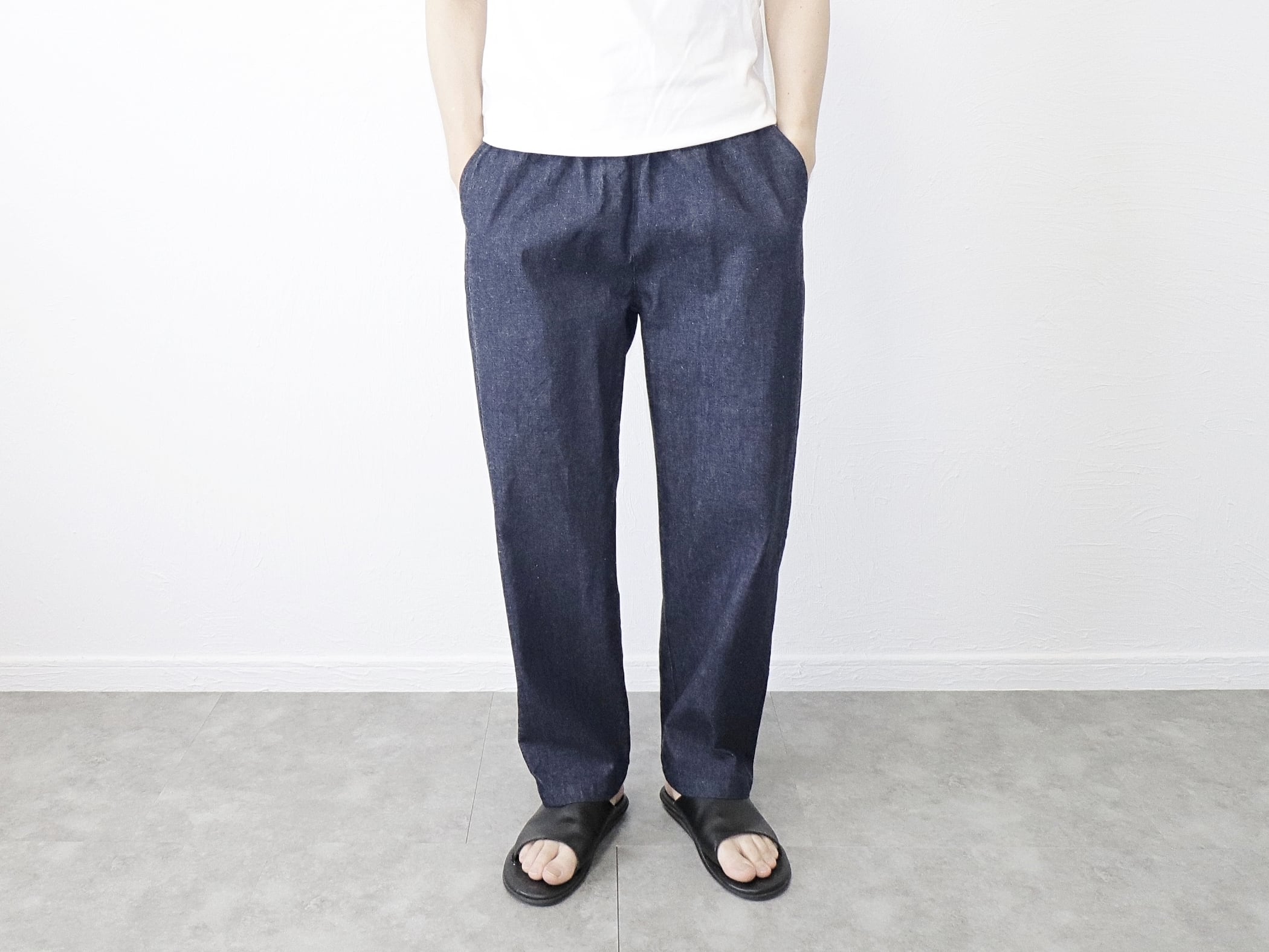 have a good day / 【DENIM】TROUSER RELAX PANTS - NAVY　ハブアグッドデイ / リラックストラウザーパンツ