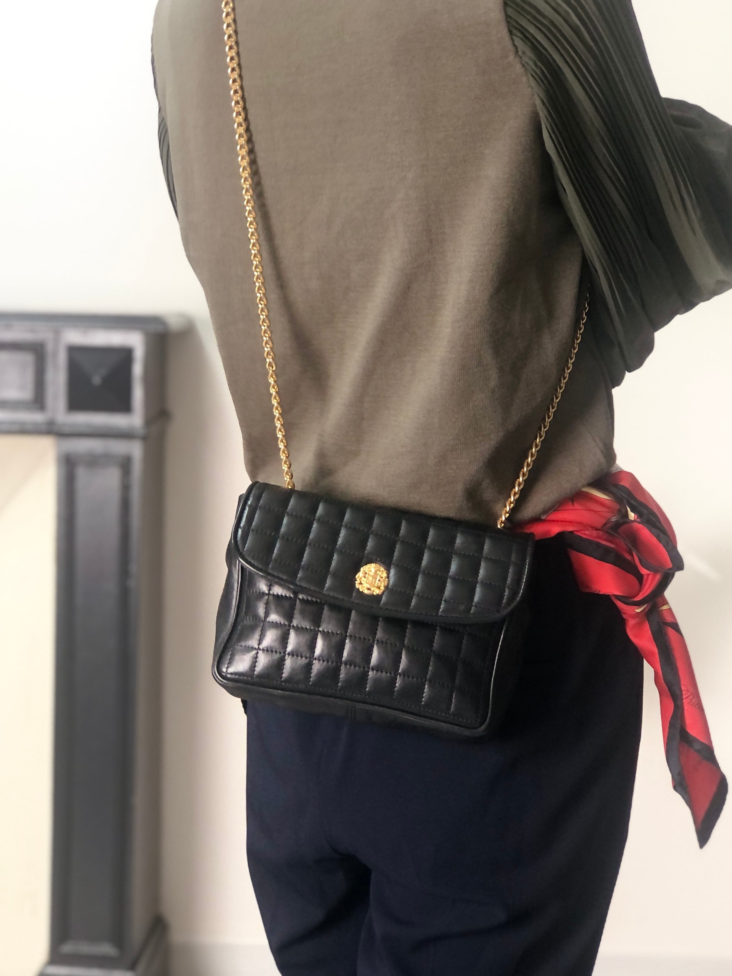 ★CELINE セリーヌ   ショルダーバッグ ブラック ブラゾン レザー バイアステッチ 5jizvf CELINE セリーヌ ショルダーバッグ ブラック ブラゾン レザー バイア