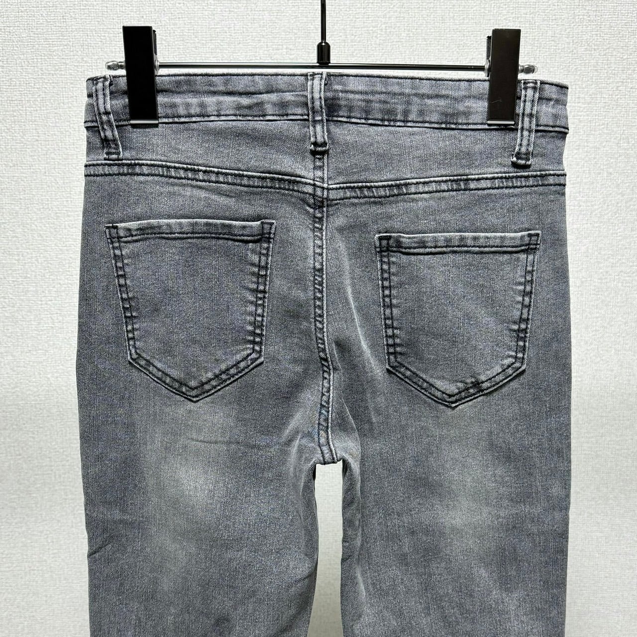 ウォッシュスキニーdenim/アッシュグレー | AMELLYON ウォッシュスキニーdenim/アッシュグレー | AMELLYON
