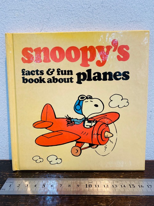 70's  snoopy's facts &fun book about planes