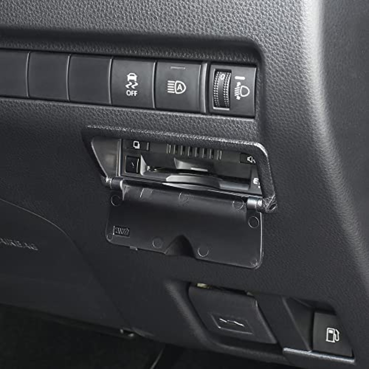 槌屋ヤック(Tsuchiya Yac) 車種専用品 トヨタ 80系 ハリアー専用 ビルトイン ETCカバー ブラック 180×100×50mm SY-HR16