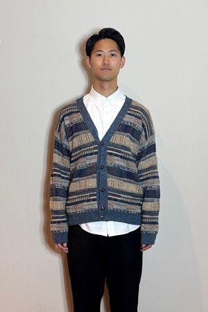 FISCHER for men ボーダーカーディガン