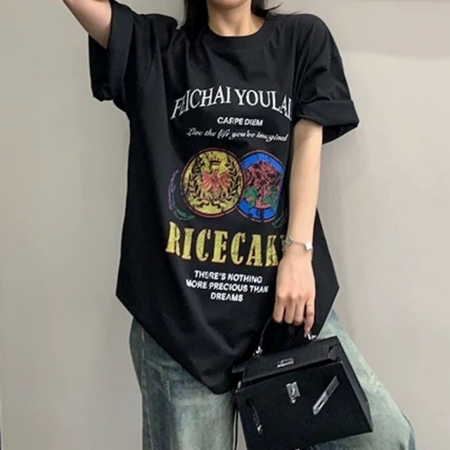 クラシックコインモチーフグラフィックTシャツ 2col R02443