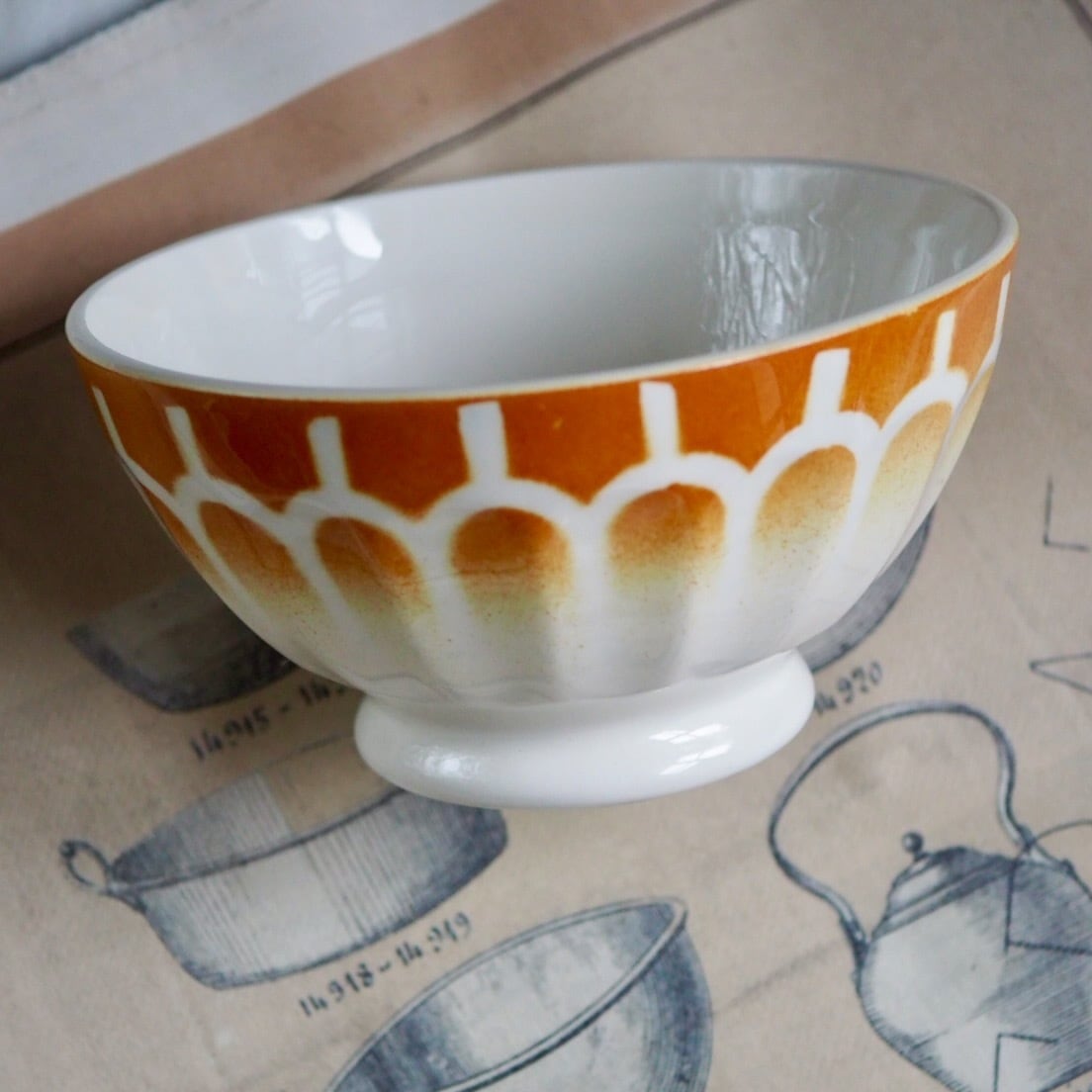 オークルのカフェオレボウル 未使用品
