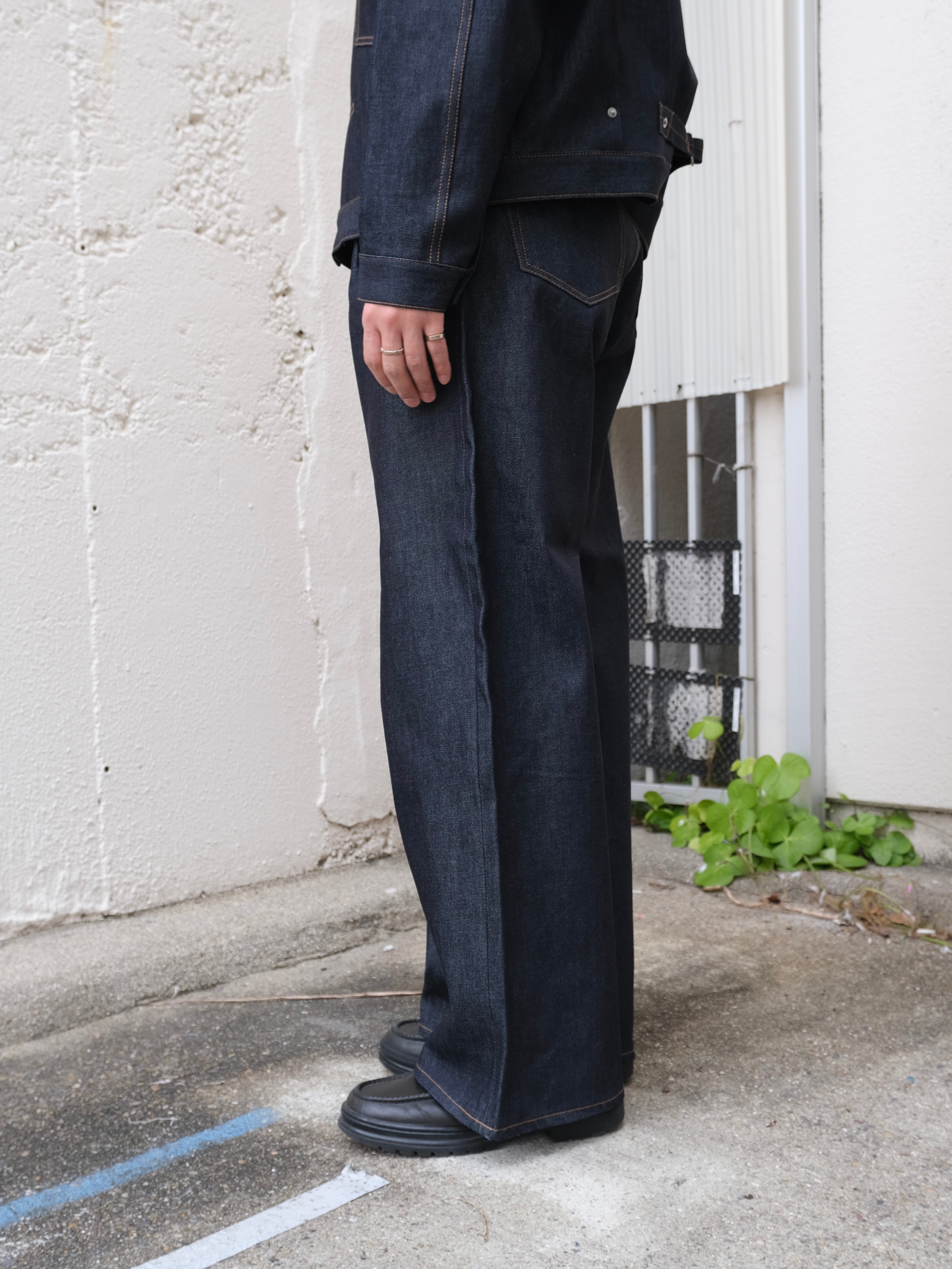 DAIRIKU】 Wide Rigid Denim Pants | THE OUR