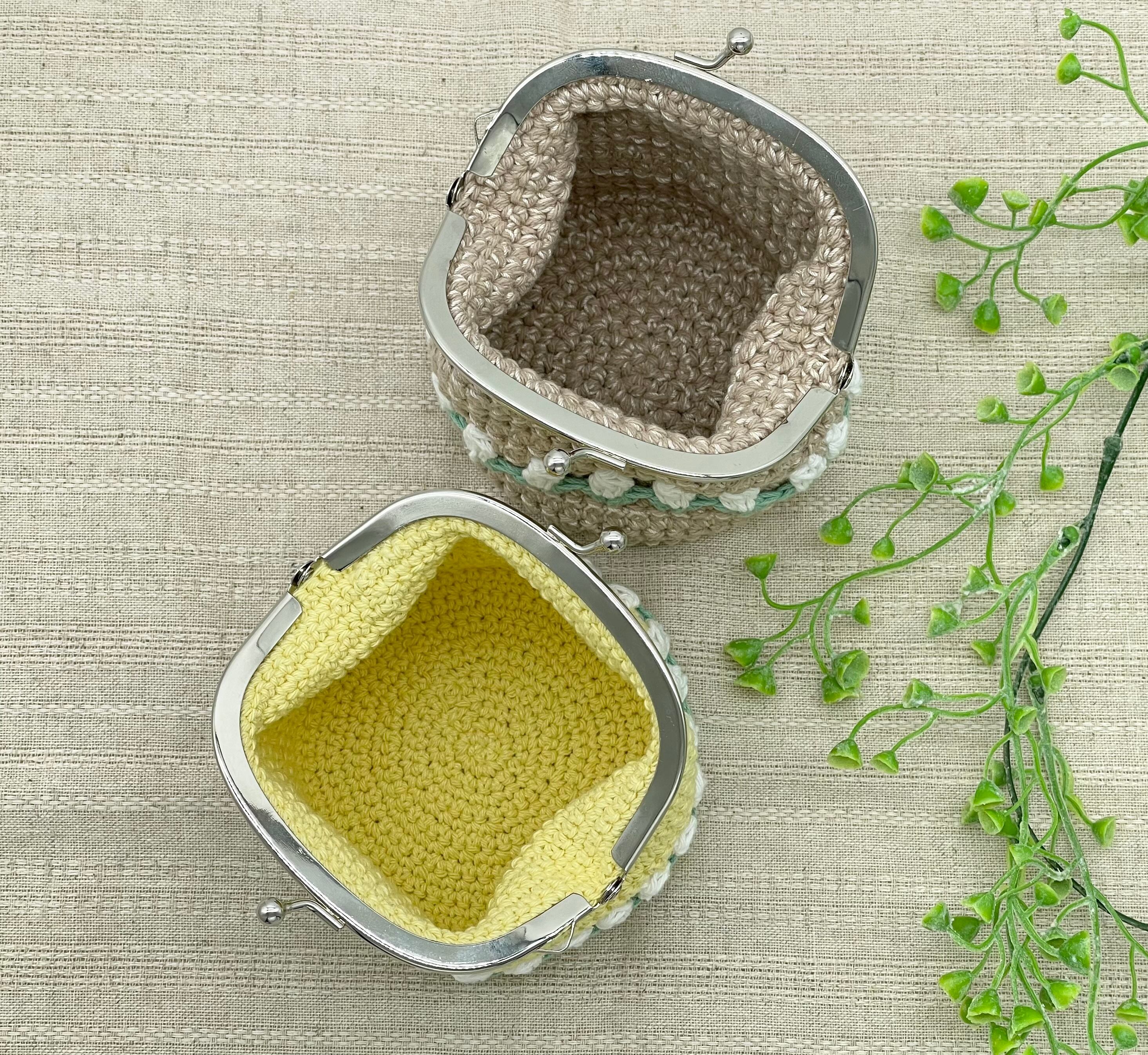 ❃ご依頼品❃がま口ポーチ | Pocket Crochet ❃ポケットクロッシェ