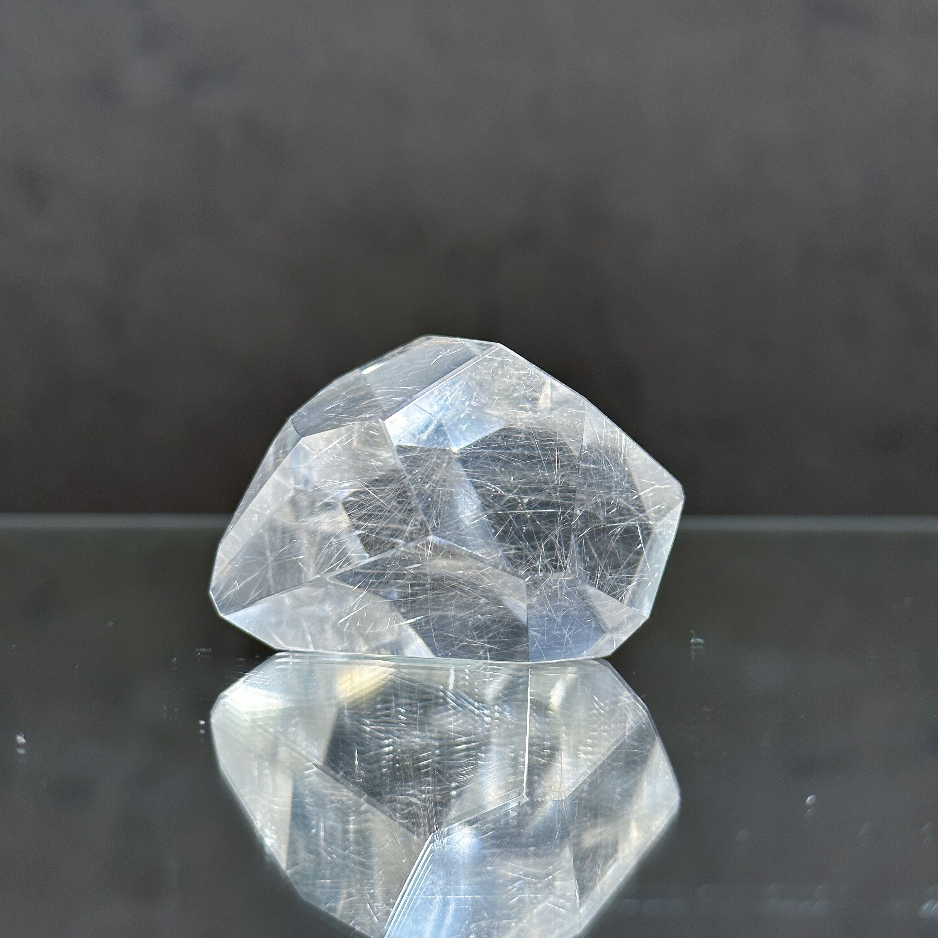 シルバールチルインクォーツ フリーフォーム23◇Rutile in Quartz