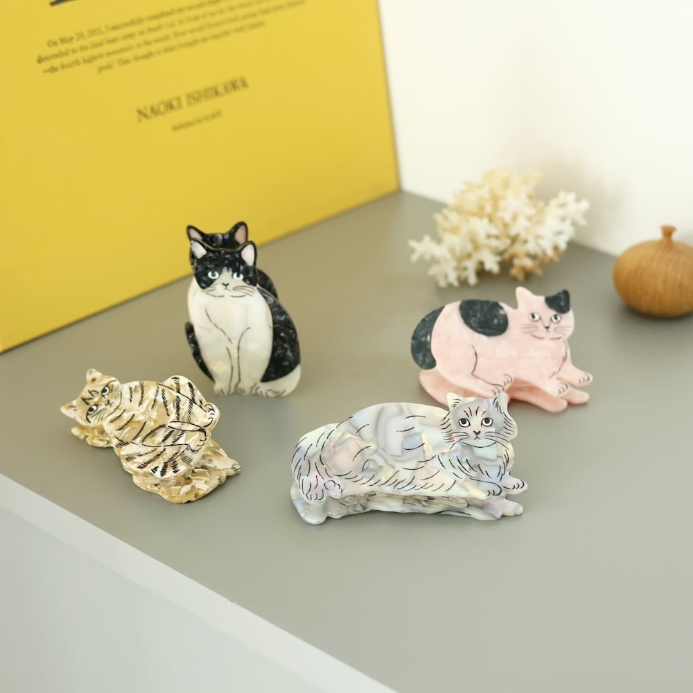 松尾ミユキ | 猫ヘアクリップ パンプキン | Cat Hair Clip Pumpkin