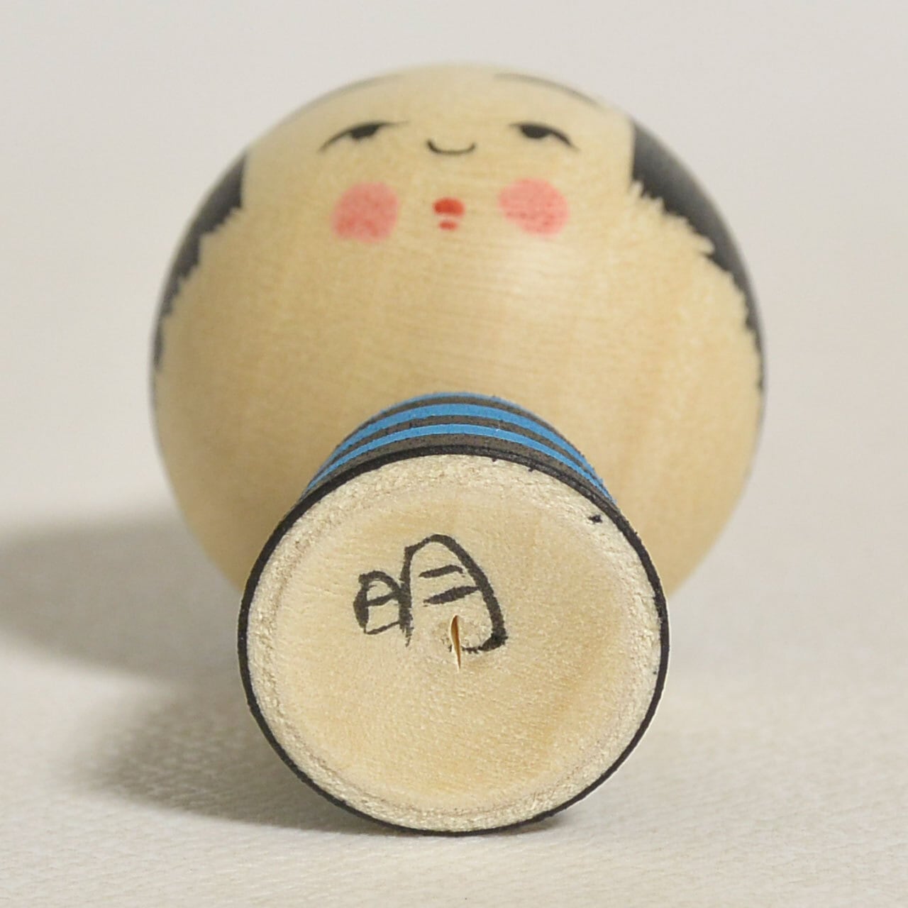 小鬼ちゃんこけし 約1.5寸 約4.5cm 鈴木明 工人（作並系）#2389