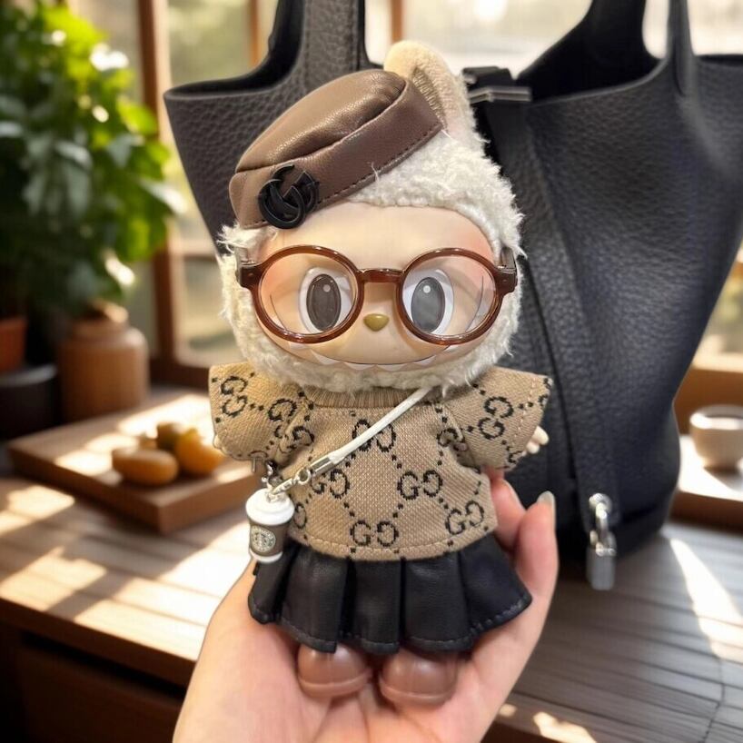 【69%OFF超特大SALE】フルコーデが特別価格!labubu ラブブ おしゃれ6点フルコーデ 15cm/17cm お嬢様風 可愛い エレガント 可愛い フルコーデ