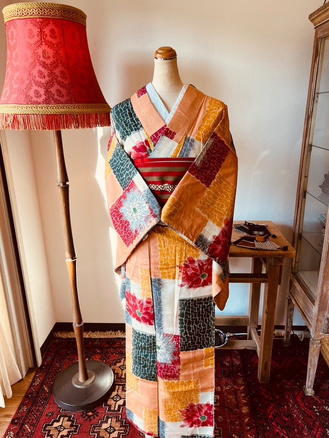 新作】ハンドメイド パッチワーク半幅帯 51 | Kohaku kimono