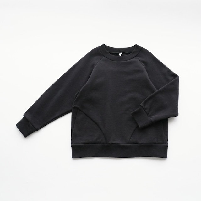 《MOUNTEN. 2026AW》sweat crewneck (organic cotton) / black / 125cm・140cm