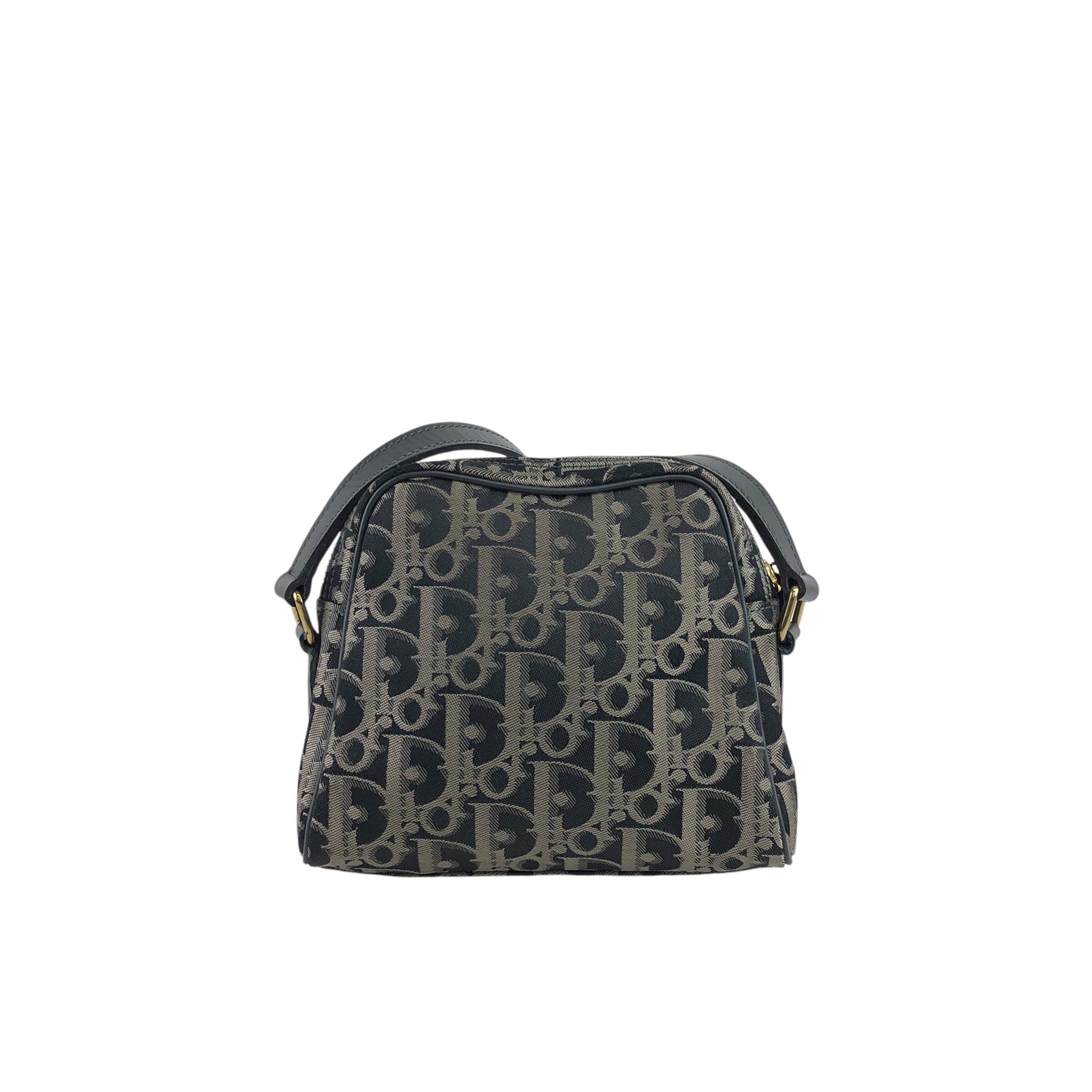 レディース オールド Christian Dior ミニ ショルダーバッグ PVC×レザー